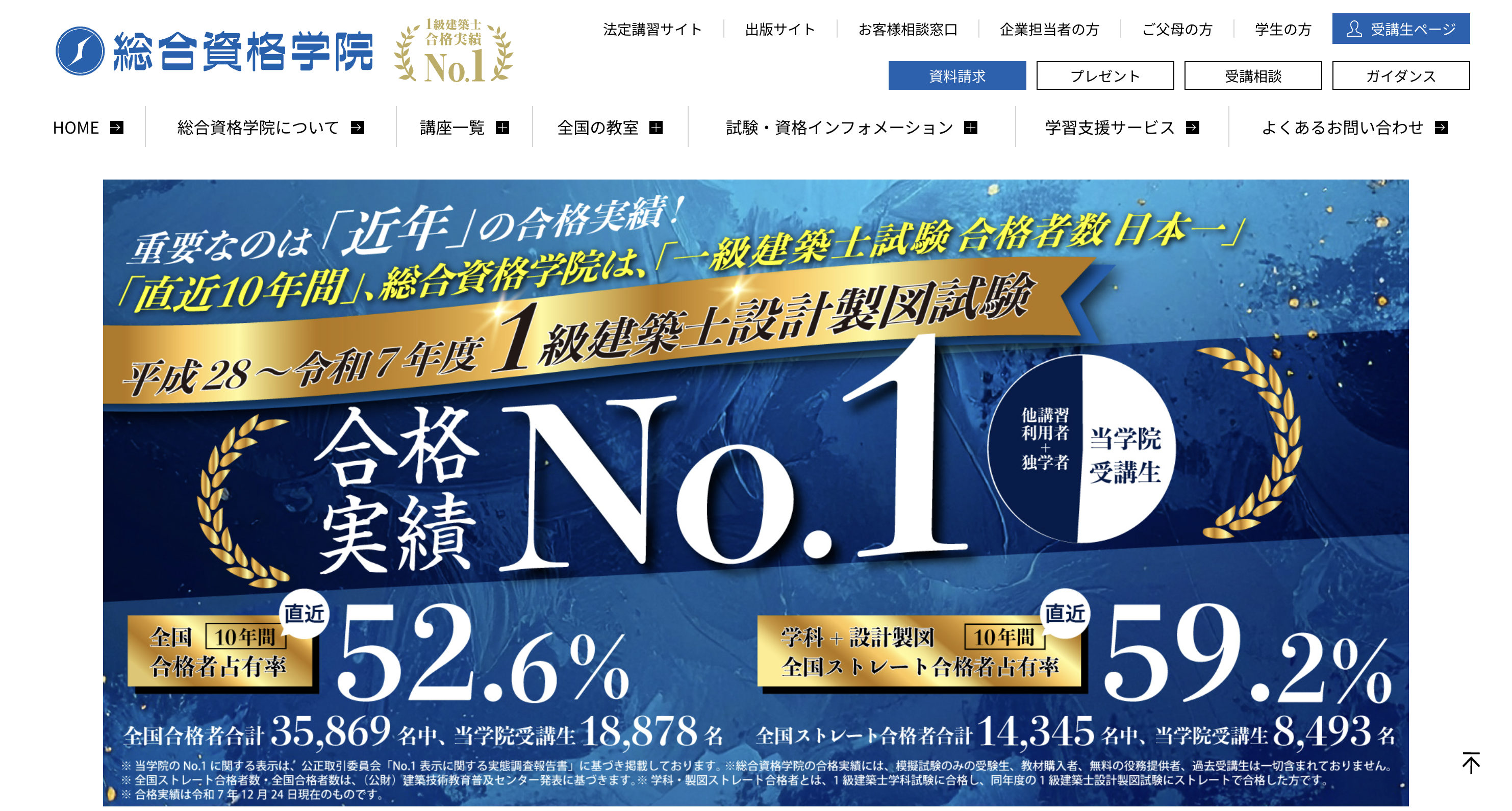 総合資格学院｜ノウハウを活かしたWEB講座